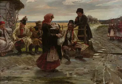 У входа в таверну by Юзеф Униерзыньский, 1891 — digital art print download
