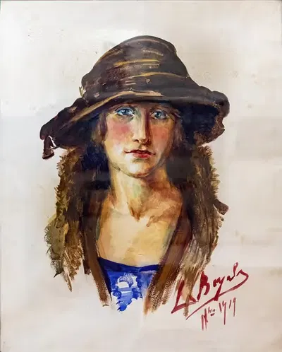 Автопортрет by Люс Бояль, 1919 — digital art print download