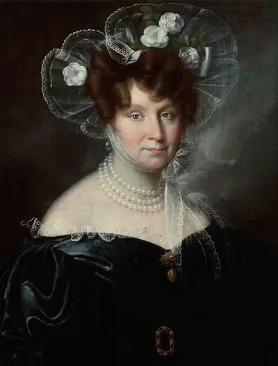 Portrait of Melania Sobańska by Marcin Jabłoński, 1832 — digital art print download