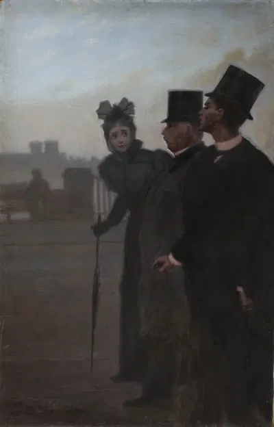 Прохожие by Мирослав Гайевский, 1894 — digital art print download