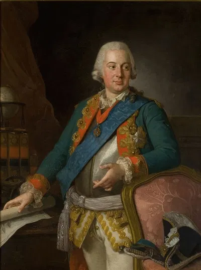 Портрет Алойзи Бруля (1739–1793), генерала by Пер Краффт старший, 1739–1793 — digital art print download