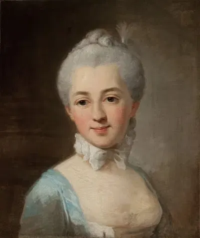 Portrait of Izabela Lubomirska née Czartoryska by Per Krafft the Elder — digital art print download