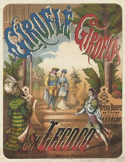 Giroflé-Girofla. Opéra-bouffe en 3 actes. Paroles de MM. A. Vanloo et E. Leterrier by Antoine Barbizet, 1874 — digital art…