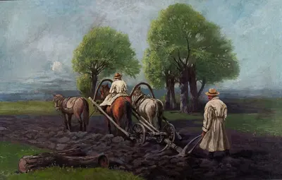 Пахота by Владислав Бонча-Рутковский, 1897 — digital art print download
