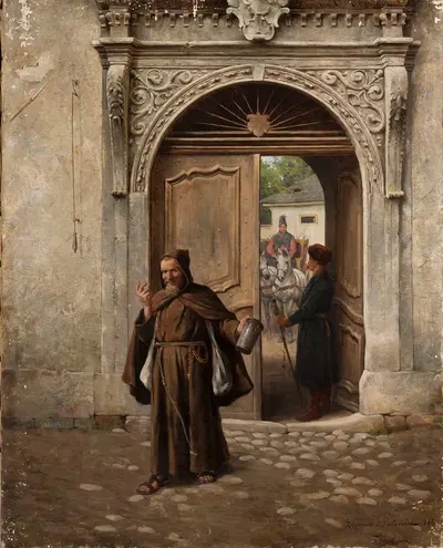 Щедрые подаяния by Зигмунт Айдукевич, 1885 — digital art print download