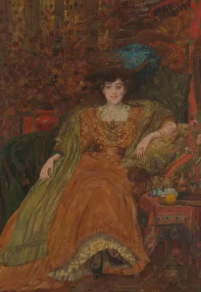 Портрет Эммы Ламботт by Генри де Гру, 1907 — digital art print download