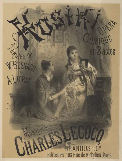 Kosiki, opéra-comique en trois actes, de MM. Busnach et Loriat by Антонин-Мари Шатиньер, 1876 — digital art print download