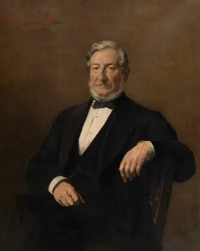 Felix Claessens, the Artist's Uncle by Alexandre Markelbach, 1879 — digital art print download