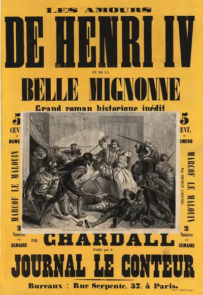 Les Amours d'Henri IV et de la belle mignonne by Огюст Белен, 1865 — digital art print download