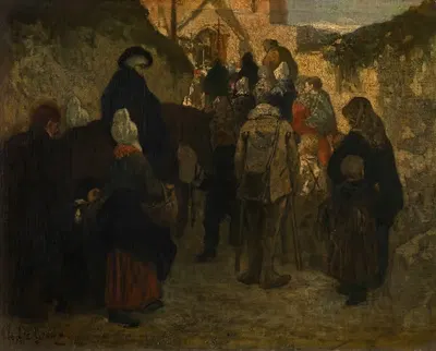 Паломничество в Дийгеме by Шарль де Гру, 1857 — digital art print download