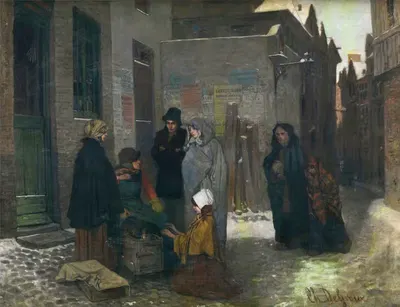 Обжарщик кофе by Шарль де Гру, 1857 — digital art print download