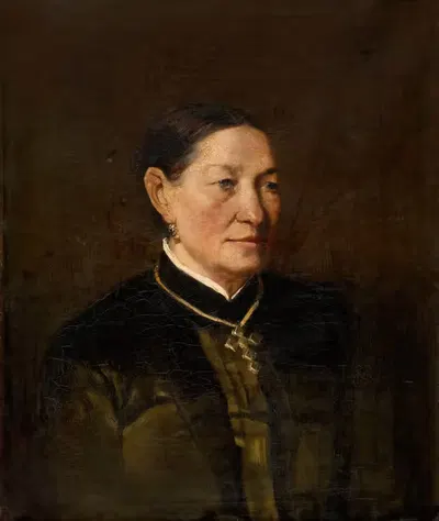 Portrait of a Woman by Charles François Felu, 1884 — digital art print download