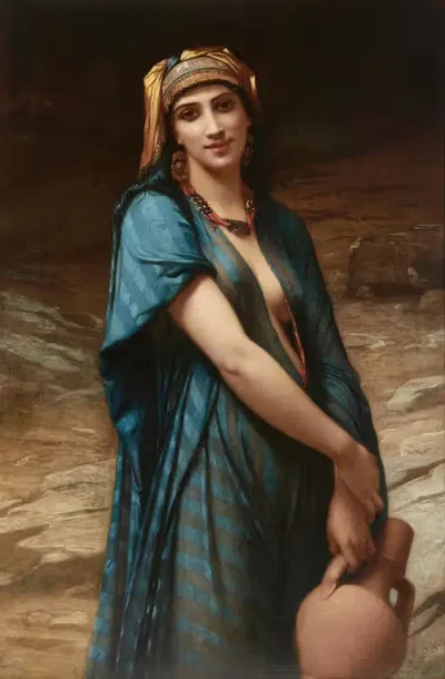 Набирающая воду by Шарль Ландель, 1873 — digital art print download