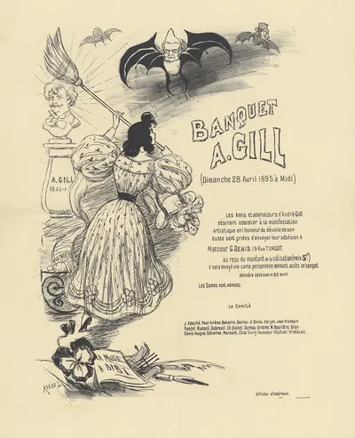 Banquet A. Gill by Огюст Рёдель, 1895 — digital art print download
