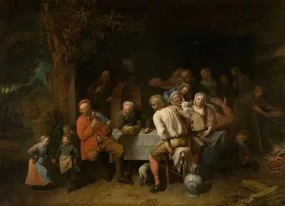 Крестьянская еда by Давид Рикаерт III, 1651 — digital art print download