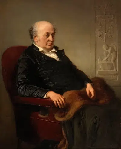 Художник Вильгельм Шадов by Эдуард Юлиус Фридрих Бендеман, 1860 — digital art print download
