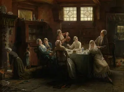 Немного дразня by Эдвард Антун Портьель, 1891 — digital art print download