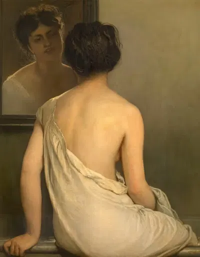 Женщина, купающаяся by Эрнест Слингенеер, 1872 — digital art print download