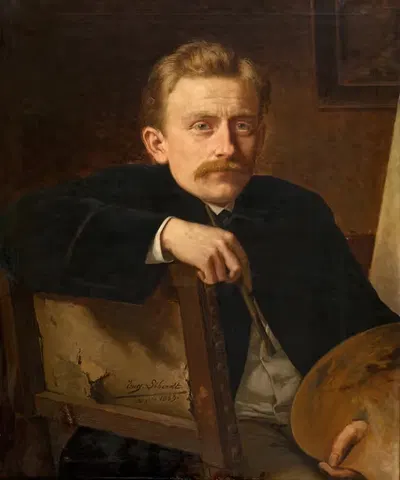 Художник Гипполит Ван Сом by Эжен Сибердт, 1883 — digital art print download
