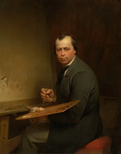 Автопортрет by Фердинанд де Бракелер, 1854 — digital art print download