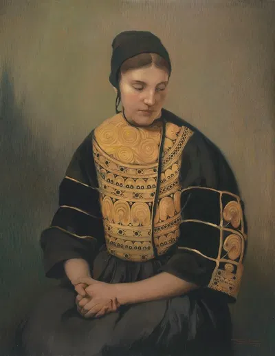 Бретон из Пон-л'Аббе by Фирмин Бэес, 1910 — digital art print download