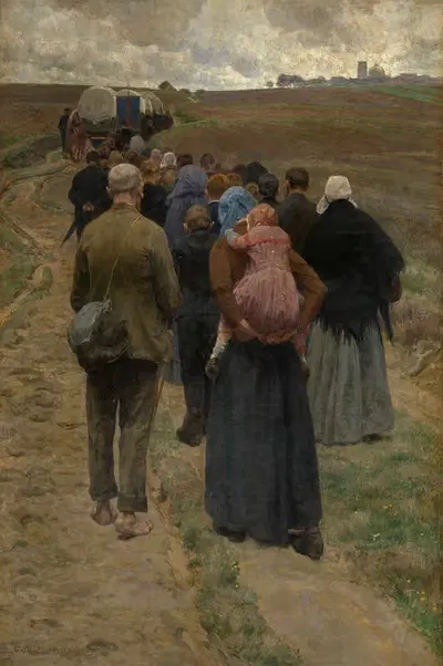 Паломники на болоте by Франс ван Лемпуттен, 1903-1905 — digital art print download