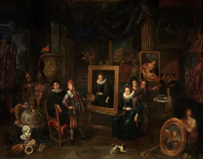 Мастерская художников by Жерар Томас, 1700-1710 — digital art print download