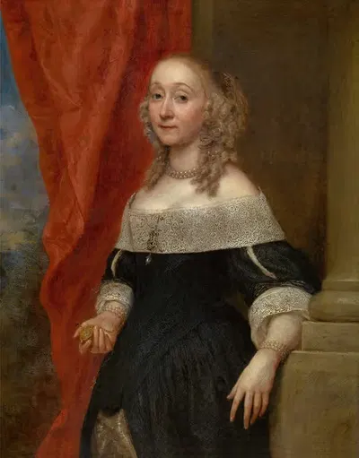 Portrait of a Woman by Gonzales Coques — digital art print download