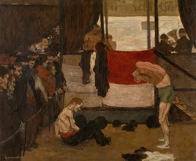 Борцовская казарма на ярмарке by Анри Эвенепуль, 1898 — digital art print download
