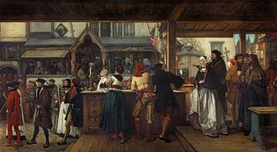Альбрехт Дюрер в Антверпене в 1520 году by Ян Август Хендрик Лейс, 1855 — digital art print download