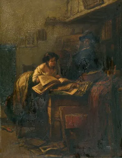 Студия by Ян Август Хендрик Лейс, 1851 — digital art print download