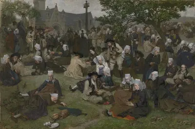 Паломничество в Бретани by Шарль-Анри Пиль — digital art print download
