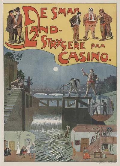 De Smaa land strysere paa Casino by Carsten Raun, 1897 — digital art print download