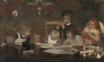 Мастер-портретист by Ян Веркас, 1877 — digital art print download