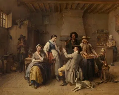 Вежливость by Жан-Батист Маду, 1862 — digital art print download