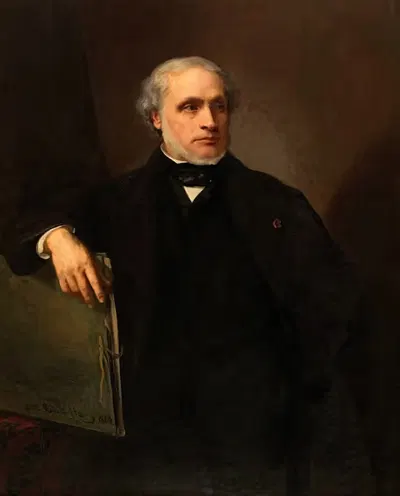 Self Portrait by Joseph Nicolas Robert-Fleury, 1862 — digital art print download