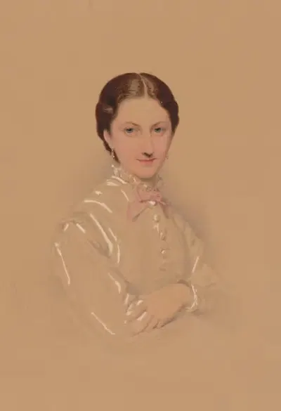 Fanny Hymans-Cluysenaar by Joseph Schubert, 1870 — digital art print download