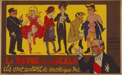 La revue de la Scala. Ils ont autant de succès que moi by Daniel de Losques, 1913 — digital art print download