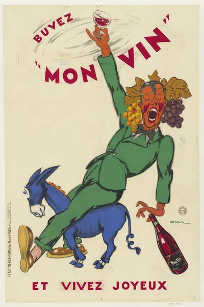 Buvez mon vin et vivez joyeux by Dransy, 1930 — digital art print download