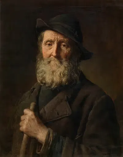 Уборщик улиц в Антверпене by Пьер Ван Хавермает, 1890 — digital art print download