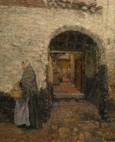 Влаайкенсганг в Антверпене by Рене Бозье — digital art print download