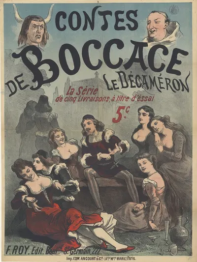 Contes de Boccace ; le Décaméron by Edward Ancourt, 1890 — digital art print download