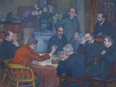 Лекция Эмиля Верхаера by Тео ван Риссельберге, 1903 — digital art print download