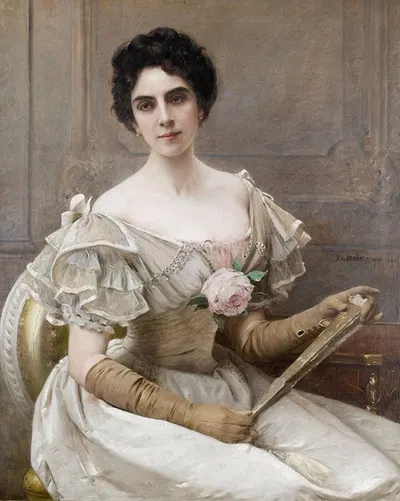 На балу by Вацлав Броужик, 1898 — digital art print download