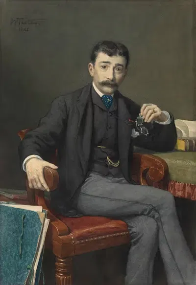 Искусствовед Анри Иманс by Виллем де Фамарс Тестас, 1885 — digital art print download