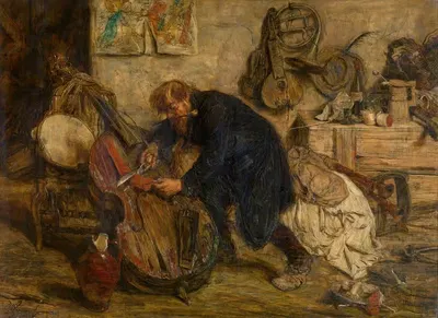 Скрипичный мастер by Виллем Линнинг младший, 1878 — digital art print download