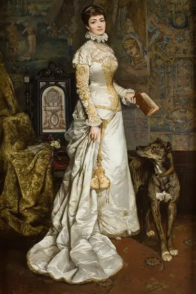 Портрет Хелены Модржейевской by Тадеуш Айдукевич, 1879-1880 — digital art print download