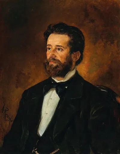 Portrait of Architect Johann De Colle by Anton Romako, 1840-1889 — digital art print download