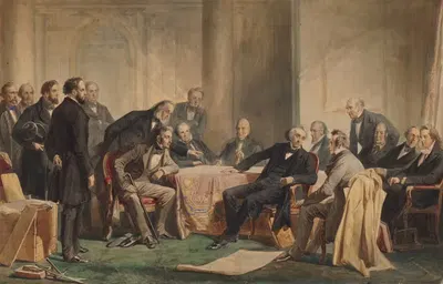 Люди прогресса by Кристиан Шусселе, c. 1859 — digital art print download