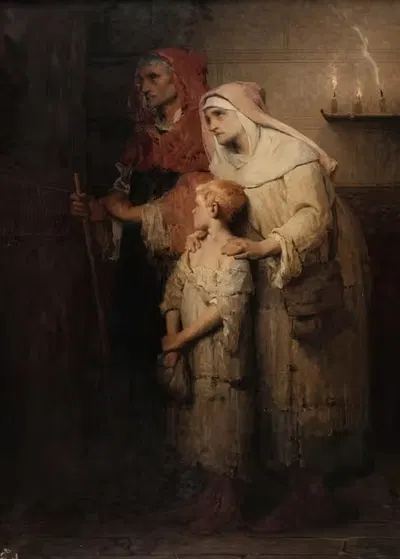 Молитва или Паломник by Дезире Франсуа Логе, 1883 - 1884 — digital art print download